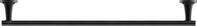 Duravit Badetuchhalter Starck T, einarmig, Wandmontage, 61 cm, Schwarz Matt, One Size