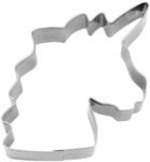 St&auml;dter Ausstechform Einhorn aus Edelstahl in Silber, 8cm