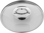 WMF Pfannen- Topfdeckel 24 cm, Glasdeckel mit rundem Metallgriff, Deckel f&uuml;r T&ouml;pfe