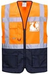 Portwest WARSCHAU EXEKUTIV WESTE, Gr&ouml;&szlig;e: XL, Farbe: Orange/Marine, C476ONRXL