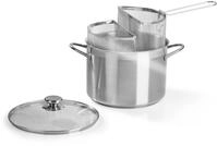 Barazzoni 421049524 Spaghetti-und Pastatopf mit Zwei Siebeins&auml;tzen, Inhalt 7,25 l,