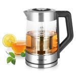 Emerio Glas Teekocher mit Temperaturwahl [50|70|80|90|100&deg;C], WK-122730,