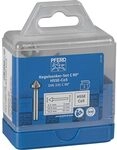 PFERD HSS-E Co5 Kegel-/Entgratsenker-Set, 3-tlg. | 90&deg;, &Oslash; 6,3-16,5 mm, DIN 335 C 