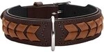HUNTER EL PASO Hundehalsband, Leder, geschmeidig, geflochten, 60 (M-L),