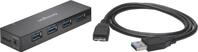 Kensington USB 3.0 Hub mit 4 Anschl&uuml;ssen, &Uuml;bertragungsgeschwindigkeit bis 5 Gbit/s