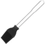FMprofessional Backpinsel 21cm, 40mm Silikon, Schwarz Silber, ca 21525, ca. 21cm