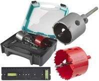 wolfcraft Lochs&auml;gen-Set &bdquo;Universal, 3-tlg. I 5982000 I F&uuml;r &Oslash;-68-mm-Bohrungen in