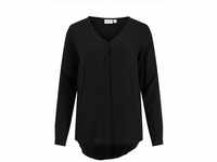 Vila Damen Vipaya V-Hals L/S Shirt/Su - Noos Bluse, Black 2, 34 EU