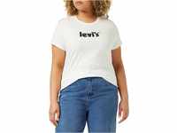 Levi's Damen The Perfect Tee T-Shirt,Poster Logo Sugar Swizzle,M