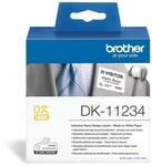 Original Brother DK-11234 selbstklebende Einzeletiketten schwarz auf wei&szlig;...