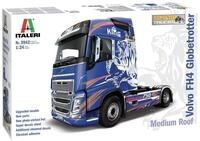 Italeri 1:24 Volvo FH4 Globetrotter/Medium Roof, originalgetreue Nachbildung,