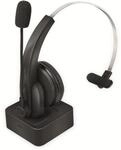 LogiLink BT0059 - Bluetooth Mono Headset mit Ladestation, Mikrofon Schwarz Standard