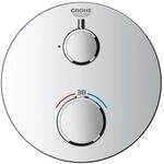 GROHE Grohtherm Concealed - Thermostat (Rosette aus Metall, sicherheitssperre...