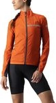 CASTELLI Damen Squadra St. W Jkt Jacket, Feurig Rot/dunkelgrau, L EU