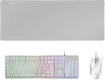 Mars Gaming MCPXWFR, Combo Tastatur H-Mech FRGB, Ultralight Maus 10000DPI & XXL