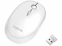 LogiLink ID0205 - Funk & Bluetooth Dual-Maus, 2,4 GHz, 800/1200/1600 dpi, weiß