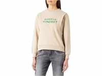 s.Oliver Women's 120.10.202.14.140.2110607 Sweatshirt, Taupe Placed Print, L
