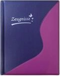 Zeugnismappe DIN A4 Idena 12 H&uuml;llen, dokumentenecht, violett, Dokumentenmappe, 1