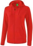 Erima Damen Basic Kapuzensweat Jacke (2072002), rot, 34