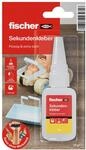 fischer Sekundenkleber, 20 g, extra schneller Sekundenkleber zum Reparieren &...