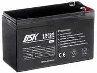 DSK 10362 High Discharge Sealed AGM Rechargeable Lead Battery 12V 7.2Ah Ideal...