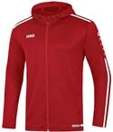 JAKO Damen Kapuzenjacke Striker 2.0, chili rot/wei&szlig;, 42, 6819