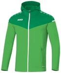 JAKO Damen Kapuzenjacke Champ 2.0, Soft Green/Sportgr&uuml;n, 38
