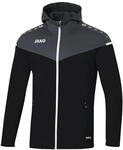 JAKO Damen Kapuzenjacke Champ 2.0, Schwarz/Anthrazit, 40