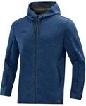 JAKO Damen Kapuzenjacke Premium Basics, Marine-Meliert, 42
