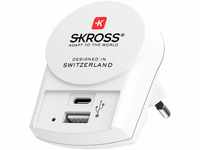 SKROSS - USB Ladegerät mit USB-C und USB-Anschluss - zur Anwendung zuhause...