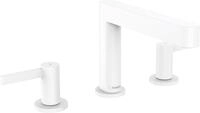 hansgrohe 3-Loch Waschtischarmatur Finoris, Wasserhahn Bad mit Auslauf H&ouml;he 110 mm,