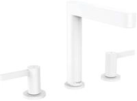 hansgrohe 3-Loch Waschtischarmatur Finoris, Wasserhahn Bad mit Auslauf H&ouml;he 160 mm,