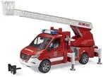 bruder 02673 - Mercedes-Benz Sprinter Feuerwehr mit Drehleiter Pumpe und Light &