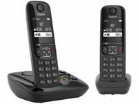 Gigaset AS690A Duo - 2 Schnurlose DECT-Telefone mit Anrufbeantworter -