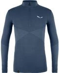 Salewa Zebru Responsive Half Zip T-Shirt Herren, Blau, S