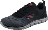 Skechers Herren Track Ripkent Sneaker, Black Mesh Charcoal Trim, 39 EU
