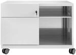 BISLEY Note Caddy, Schubladen Links, B 800 mm, Farbe: lichtgrau