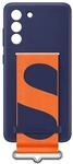 Samsung Silicone Smartphone Cover mit Strap EF-GG990 f&uuml;r Galaxy S21 FE,