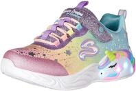 Skechers M&auml;dchen Unicorn Dreams Sneaker, Purple Textile Multi Trim, 33 EU