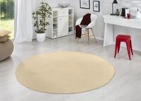 Hanse Home Teppich Fancy Rund &ndash; Wohnzimmerteppich einfarbig Modern Velours...