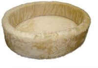Nobby Pl&uuml;schbett, beige 80 cm, 1 St&uuml;ck