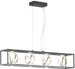 Fischer & Honsel Pendelleuchte Gisi | Schwarz Matt|Gold | L: 110 cm, B: 20 cm|...