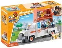 PLAYMOBIL Duck ON Call 70913 Notarzt Truck mit Station, Licht und Sound,...