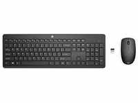 HP 235 WL Mouse and KB Combo Europe - En, Schwarz