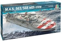 Italeri 5626S - 1:35 M.A.S. 568 4a Torpedoboot m. Crew, Modellbau, Bausatz,