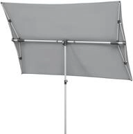 Schneider Sonnenschirm Novara, silbergrau, 190 x 140 cm rechteckig, 758-14, Gestell