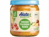 Alete Bio Gläschen Tomaten-Frischkäse-Nudeln, Babynahrung in Bio-Qualität,...
