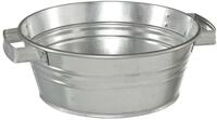 Dehner Pflanzt&ouml;pfchen, &Oslash; 37 cm, H&ouml;he 15 cm, verzinkt, silber