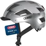 ABUS HYBAN 2.0 Fahrradhelm, Silber (Chrome Silver), M