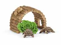 schleich 42506 Zuhause für Schildkröten, ab 3 Jahren, WILD LIFE - Spielset, 6...